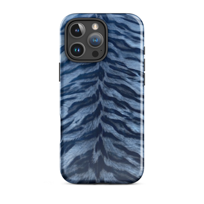Blue Tiger Print Tough Case for iPhone®