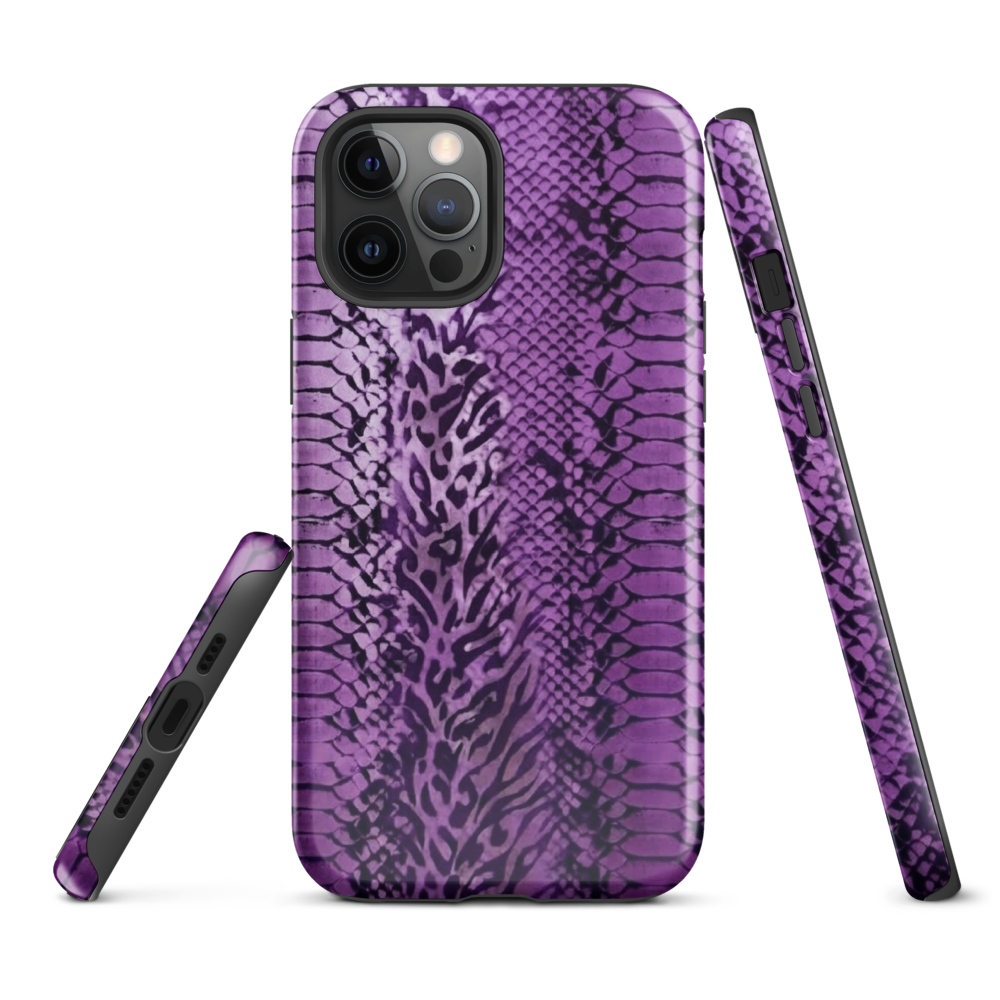 Purple Snake Skin Tough Case for iPhone®