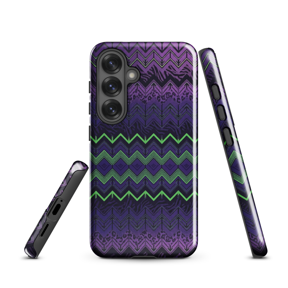 Halloween Chevron Purple & Green Edition Tough Case for Samsung