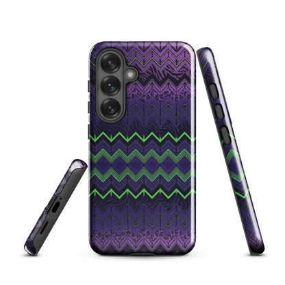 Halloween Chevron Purple & Green Edition Tough Case for Samsung