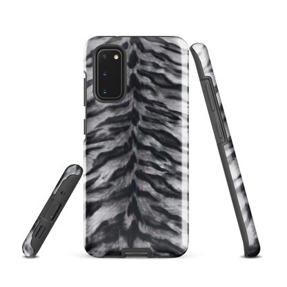 Gray Tiger Print Tough Case for Samsung
