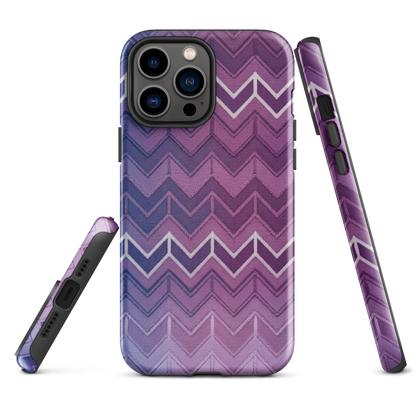 Blue Purple & White Chevron Classic Tough Case for iPhone®