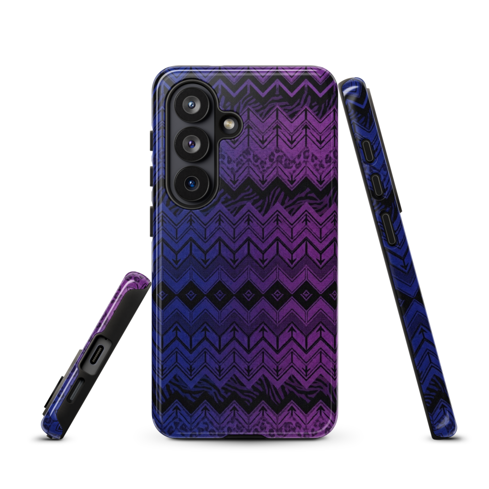Purple & Blue Chevron Classic Tough Case for Samsung