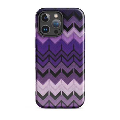 Purple Chevron Tough Case for iPhone®