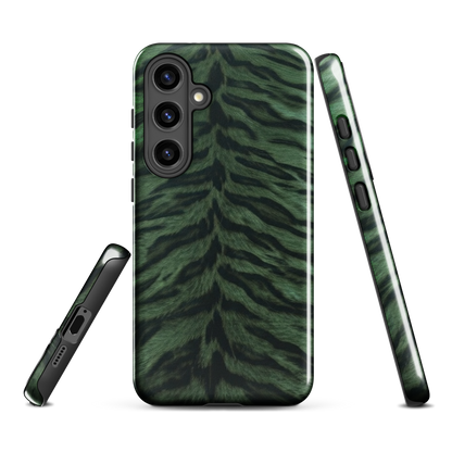 Green Tiger Print Tough Case for Samsung