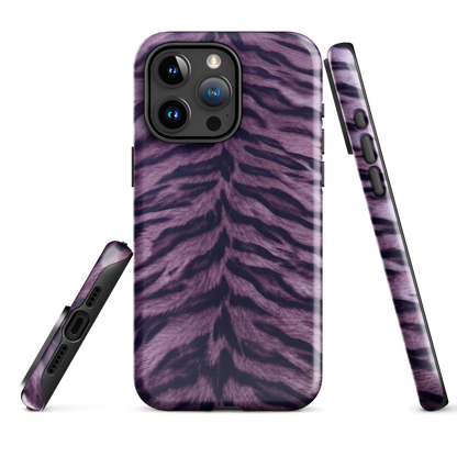 Purple Tiger Print Tough Case for iPhone®
