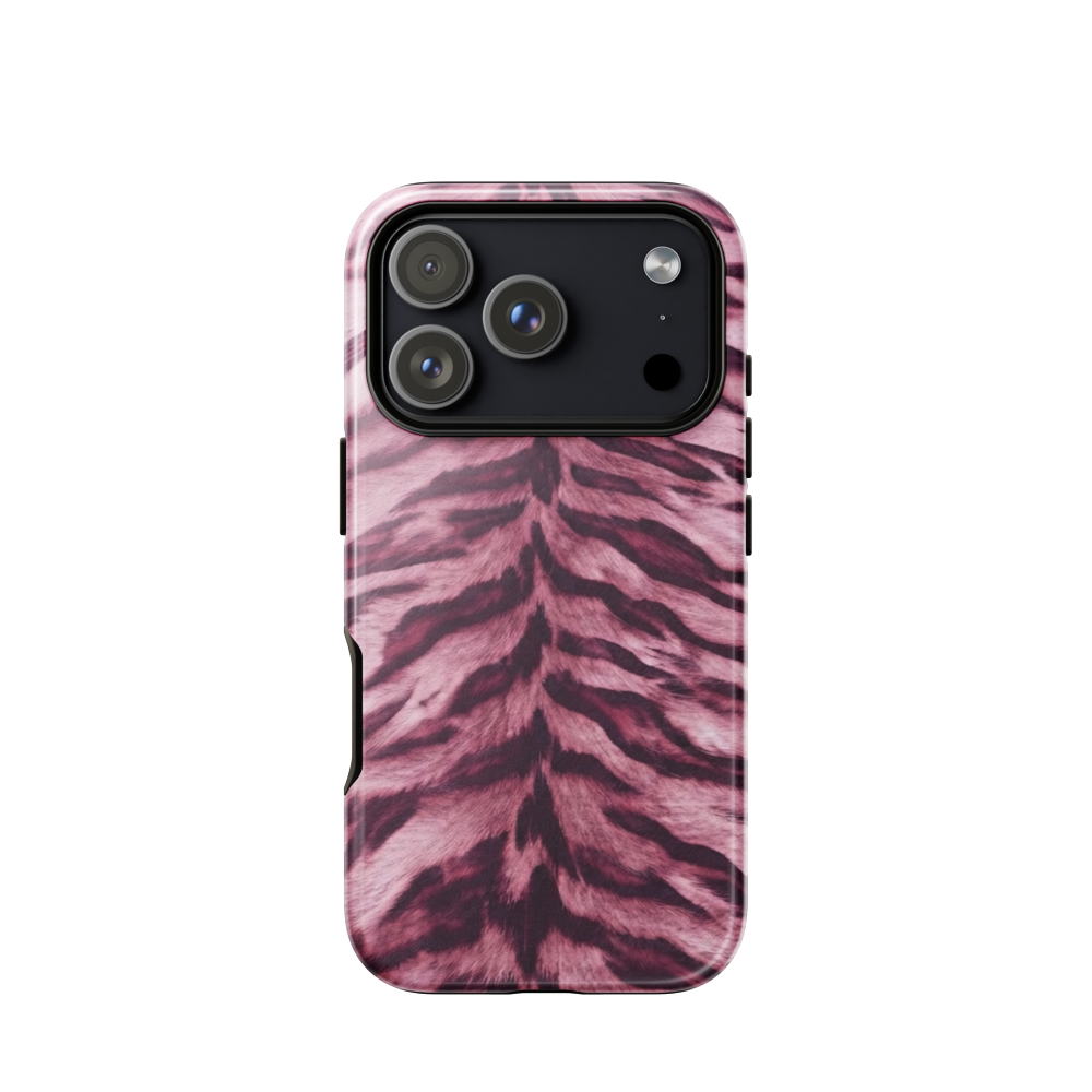 Pink Tiger Print Tough Case for iPhone®