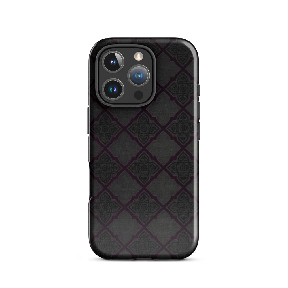 Black and Purple Whimsy Mall Goth Tough Case for iPhone®