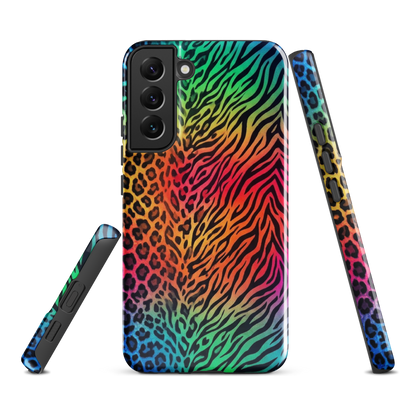 Rainbow Leopard & Zebra print Tough Case for Samsung