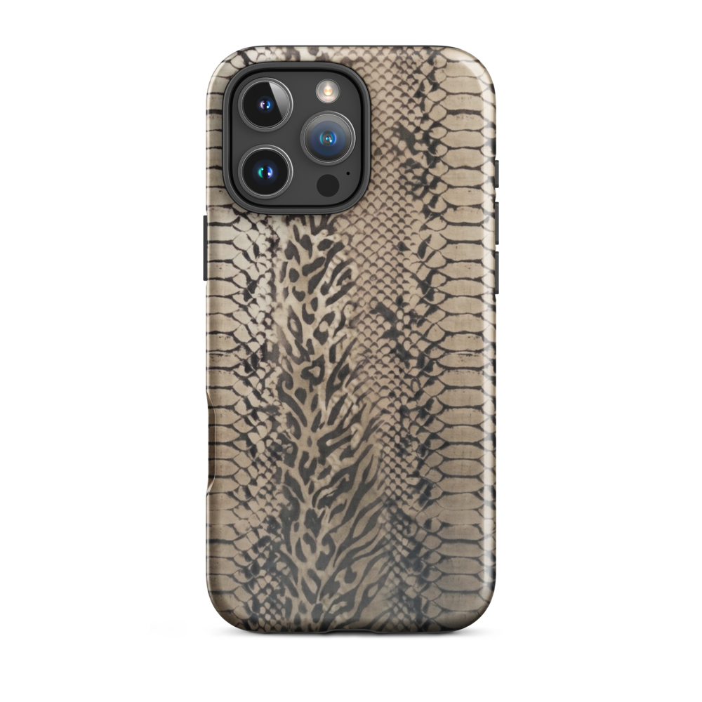 Neutral Snake Skin Tough Case for iPhone®