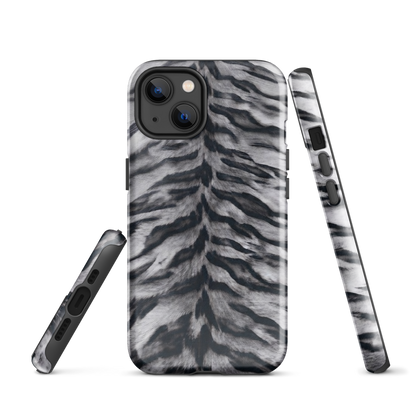 Gray Tiger Print Tough Case for iPhone®