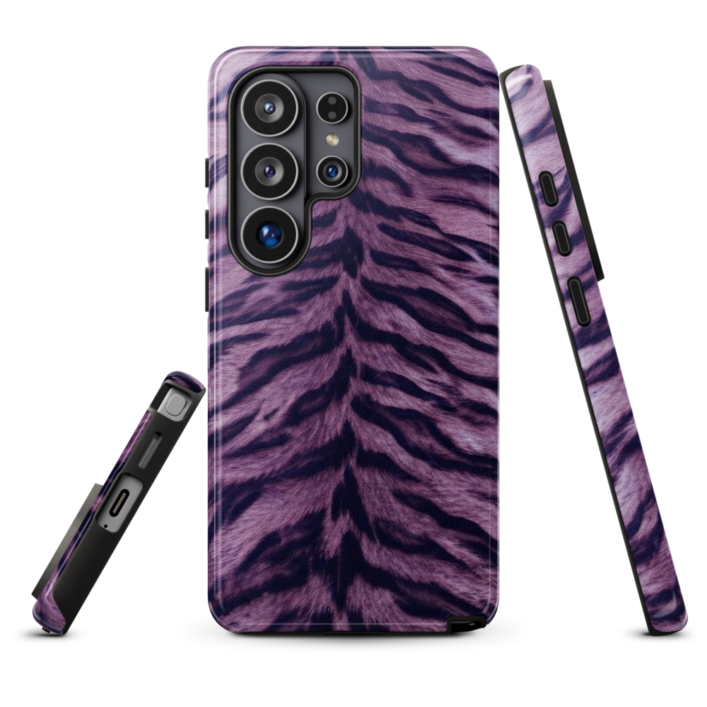 Purple Tiger Print Tough Case for Samsung