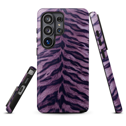 Purple Tiger Print Tough Case for Samsung