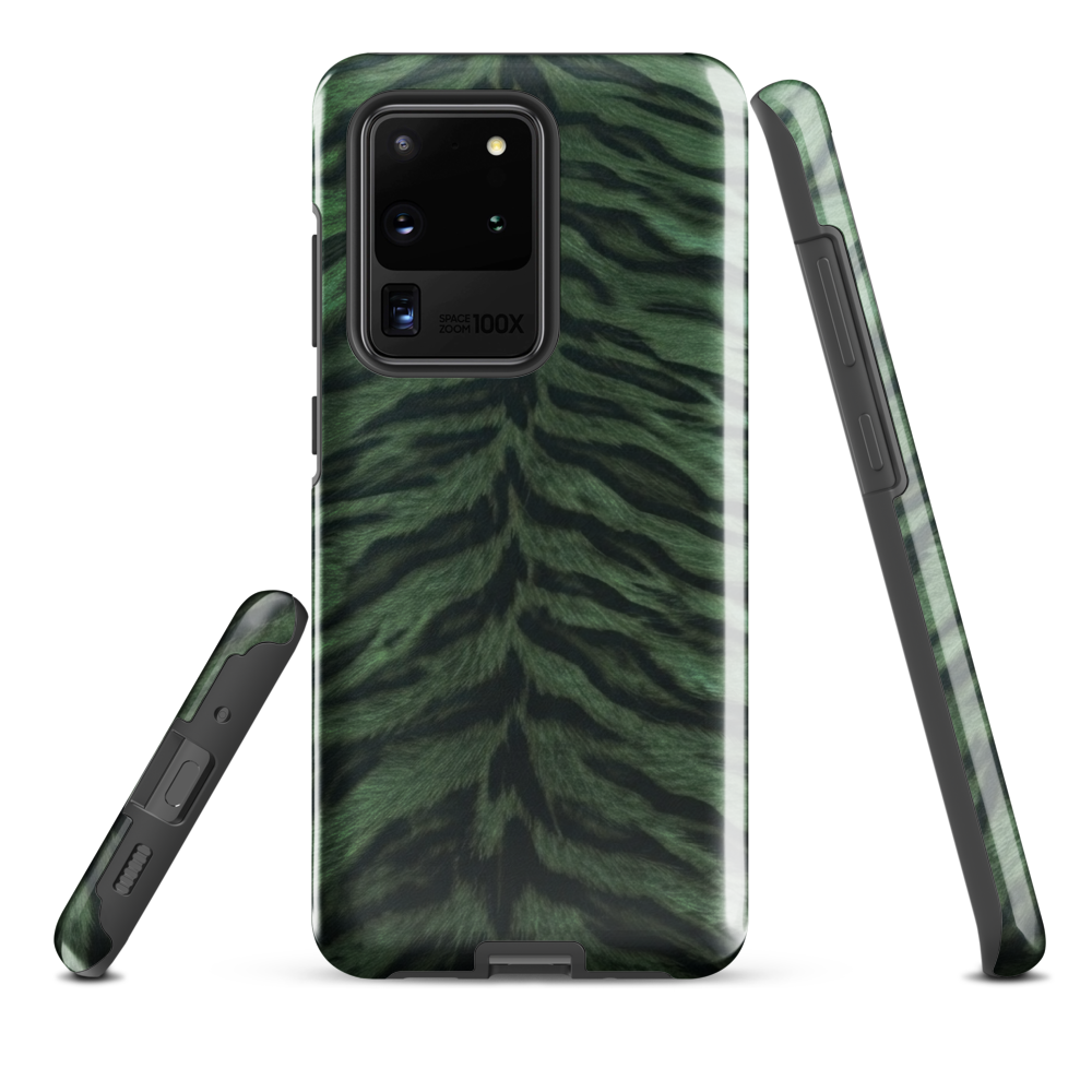 Green Tiger Print Tough Case for Samsung