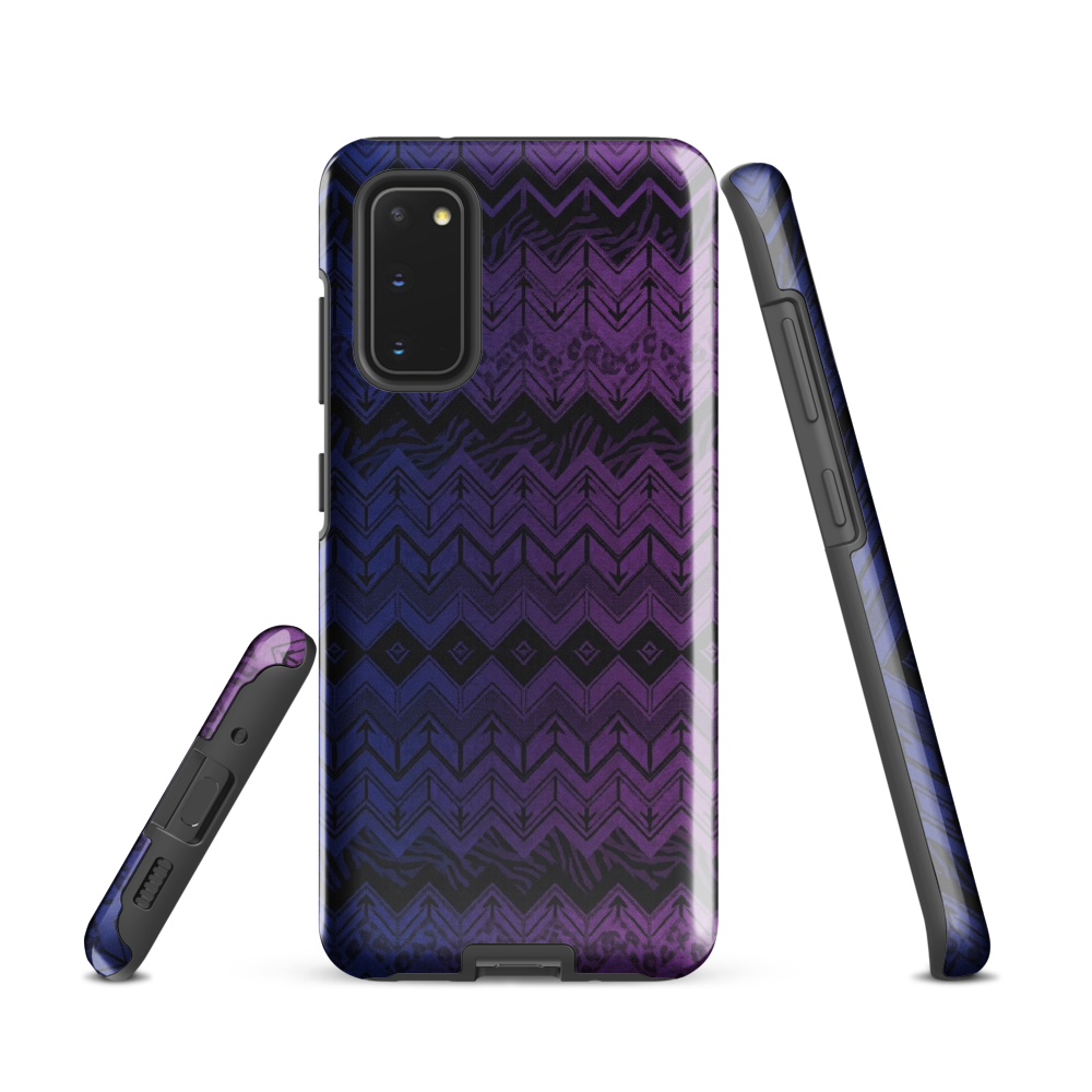 Purple & Blue Chevron Classic Tough Case for Samsung