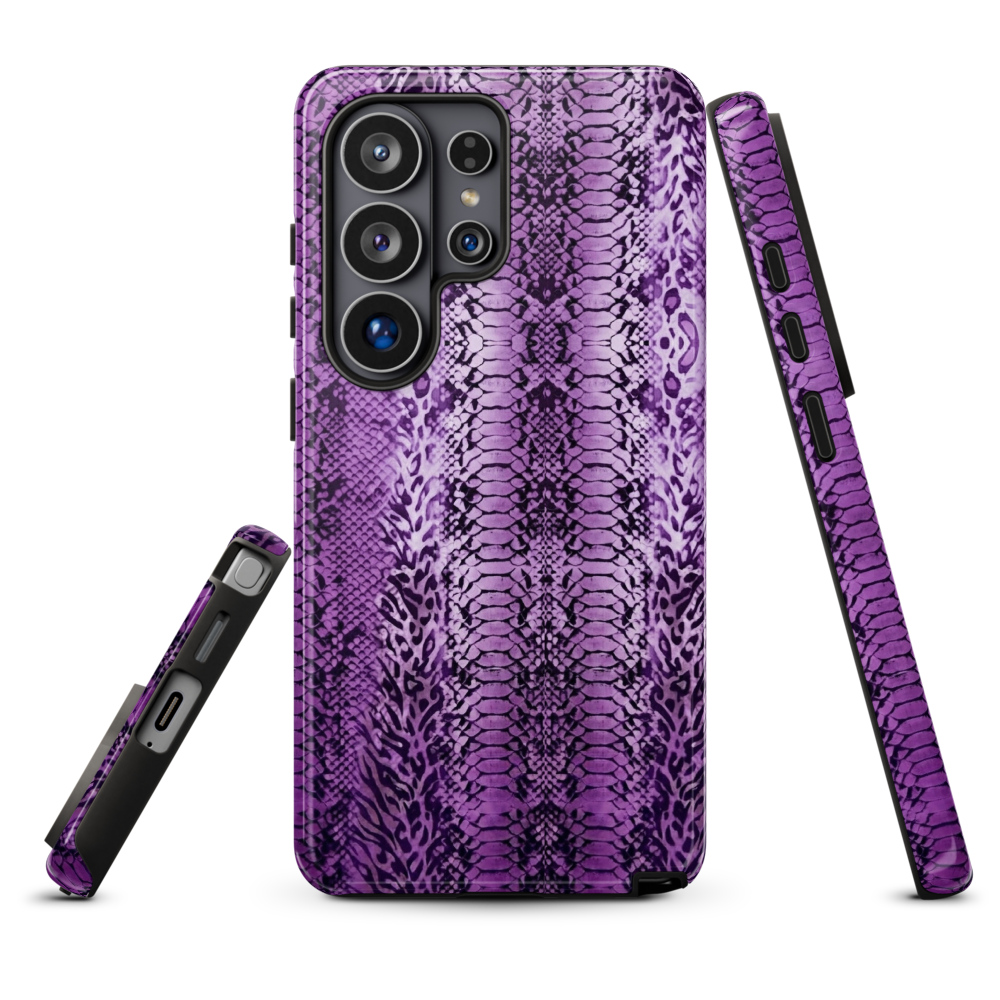 Purple Snake Skin Tough Case for Samsung