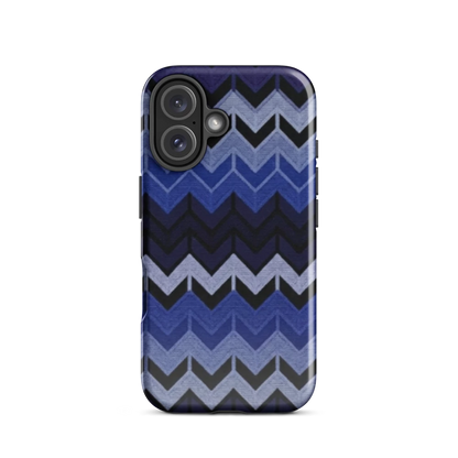Blue Chevron Tough Case for iPhone®