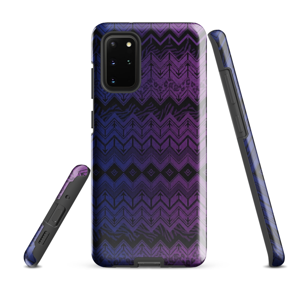 Purple & Blue Chevron Classic Tough Case for Samsung