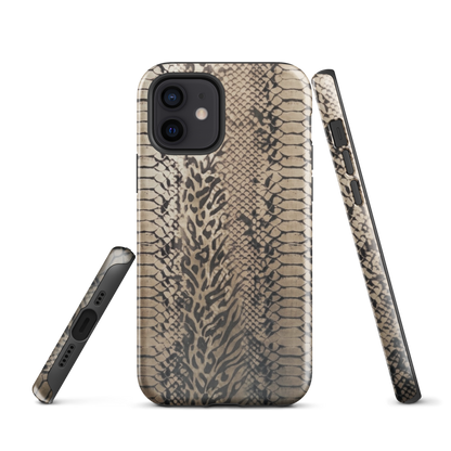 Neutral Snake Skin Tough Case for iPhone®