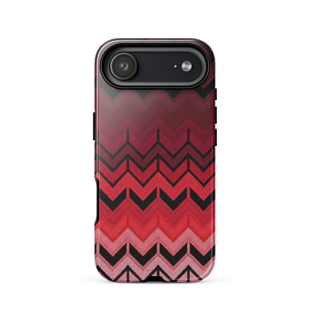 Red Chevron Tough Case for iPhone®