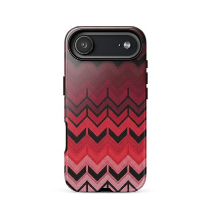 Red Chevron Tough Case for iPhone®