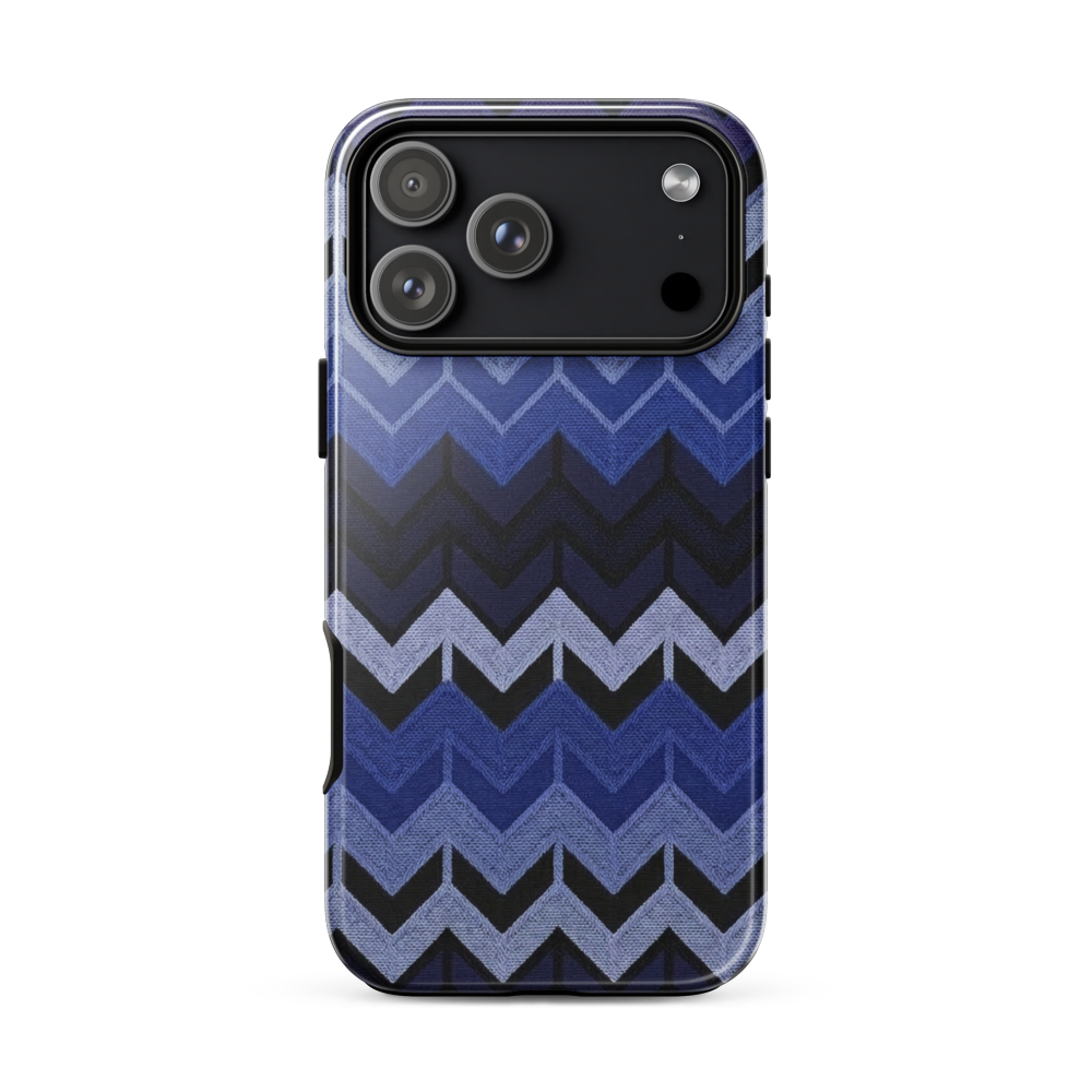 Blue Chevron Tough Case for iPhone®