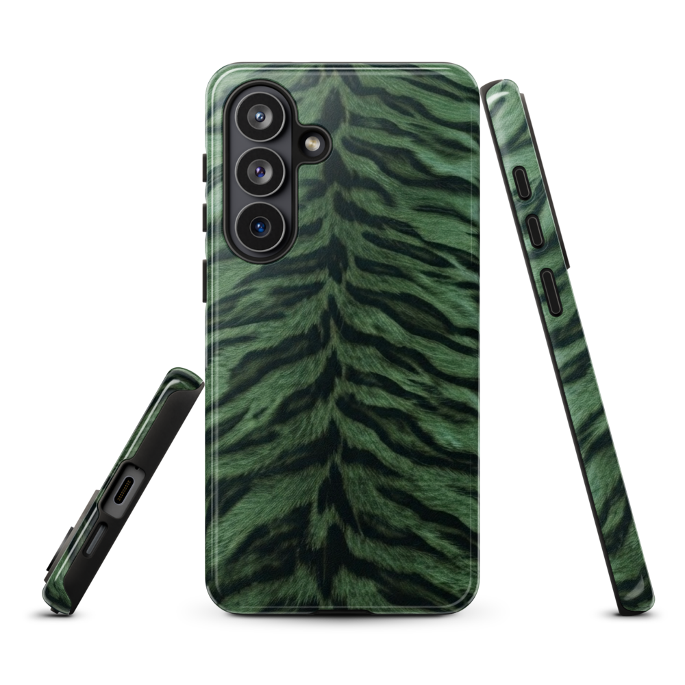 Green Tiger Print Tough Case for Samsung