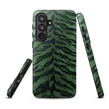 Green Tiger Print Tough Case for Samsung