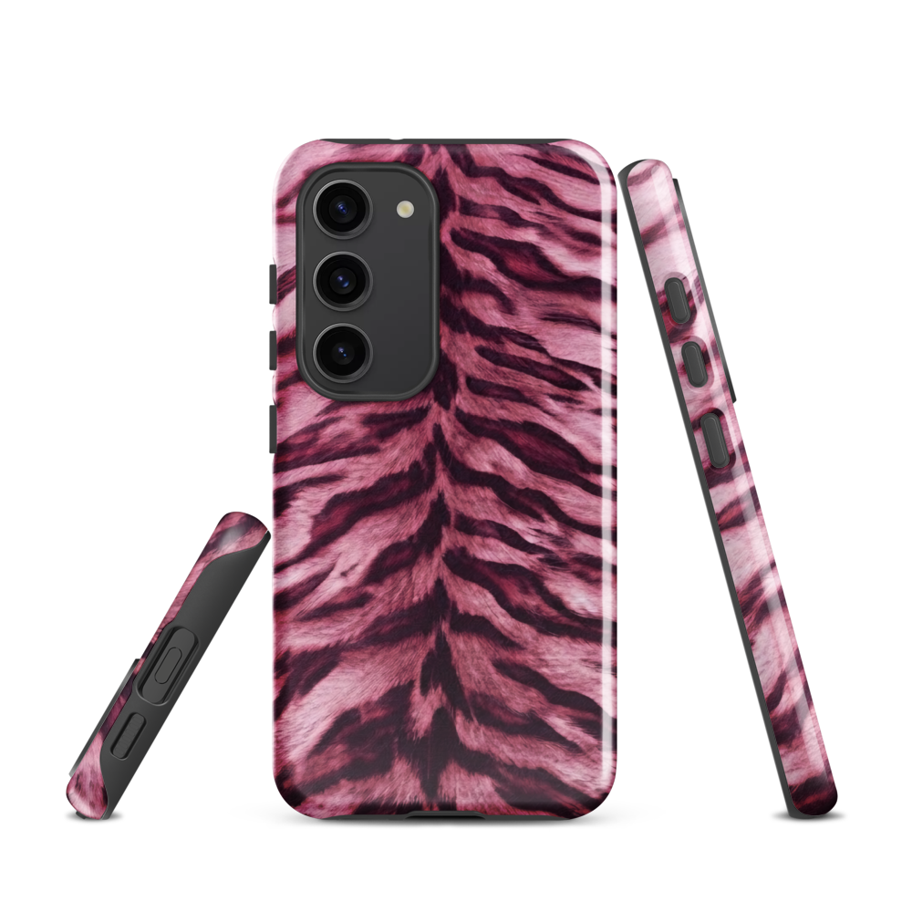 Pink Tiger Print Tough Case for Samsung