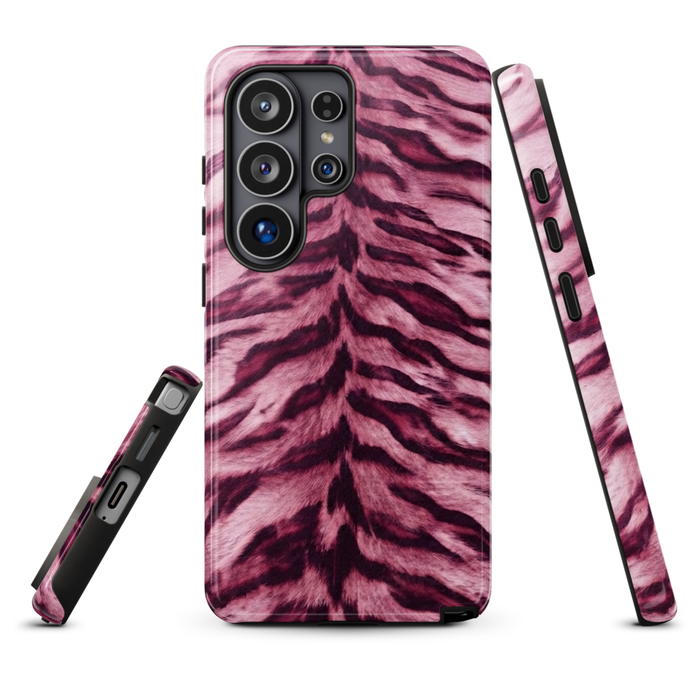 Pink Tiger Print Tough Case for Samsung