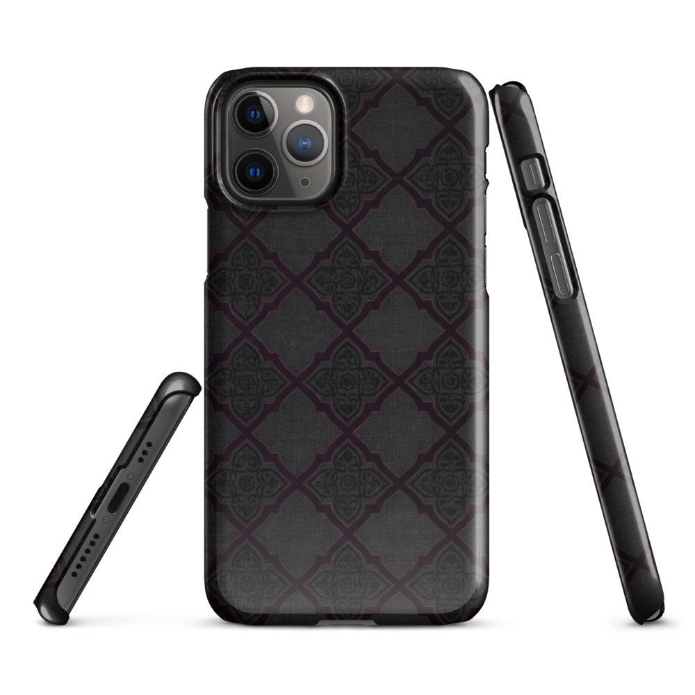 Black and Purple Whimsy Mall Goth Snap Case for iPhone