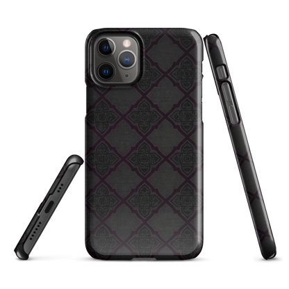 Black and Purple Whimsy Mall Goth Snap Case for iPhone