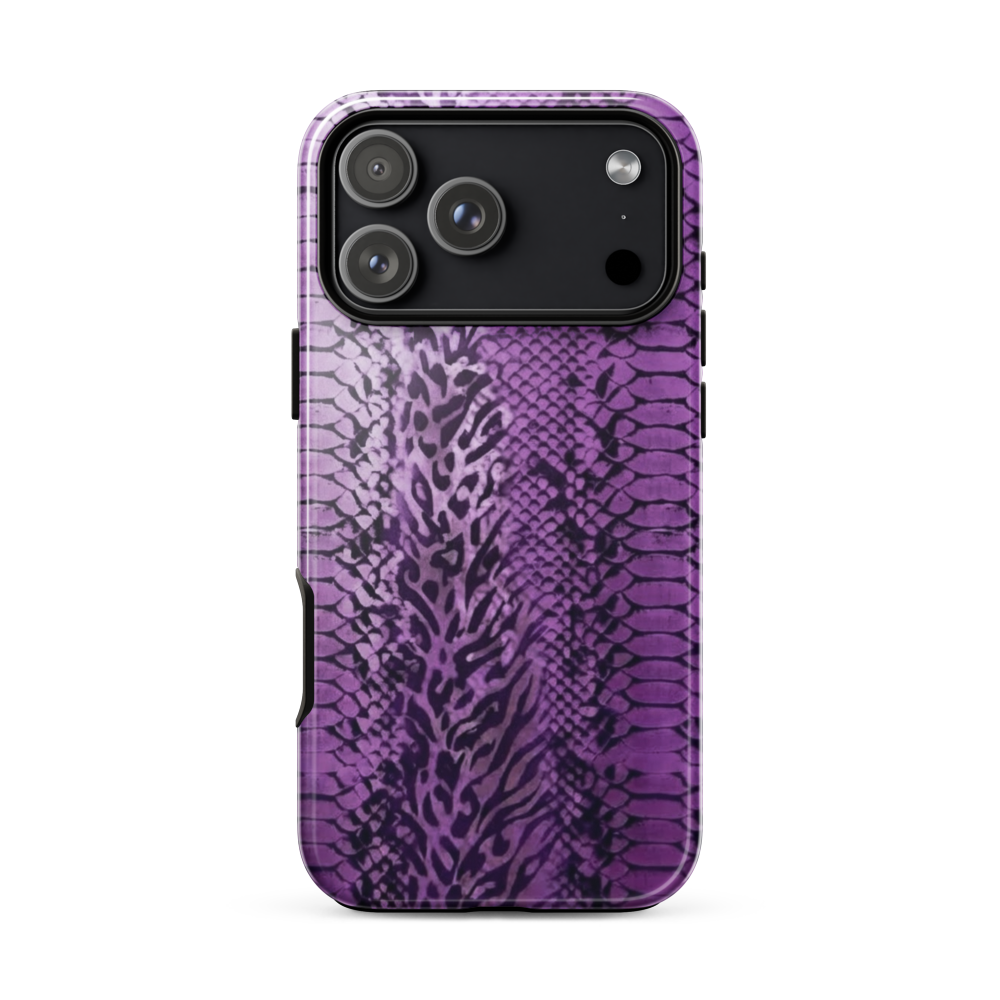 Purple Snake Skin Tough Case for iPhone®