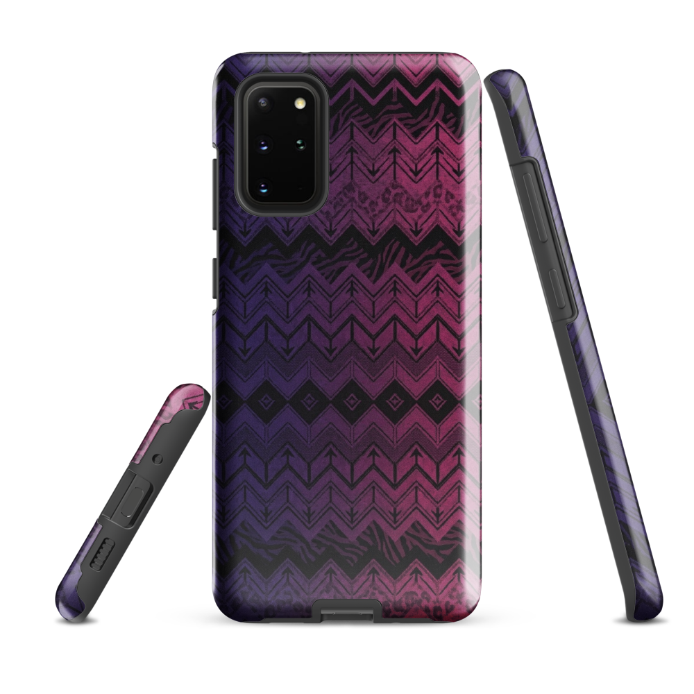 Purple & Pink Chevron Classic Pattern Tough Case for Samsung