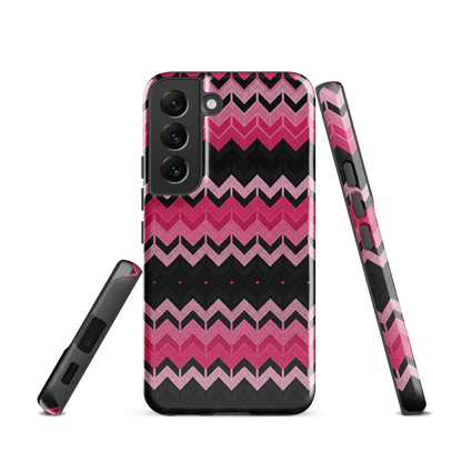 Pink Chevron Print Tough Case for Samsung