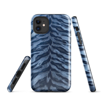 Blue Tiger Print Tough Case for iPhone®
