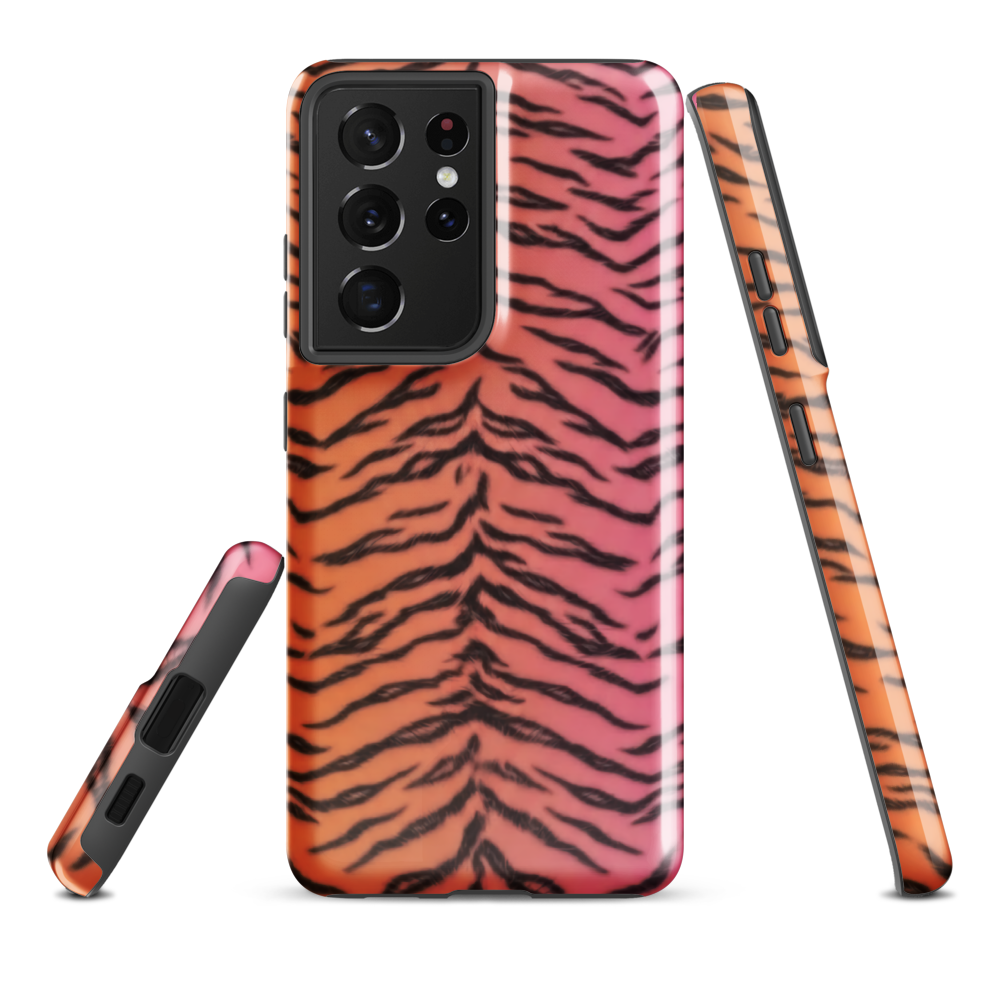 Sunset Tiger Print Tough Case for Samsung