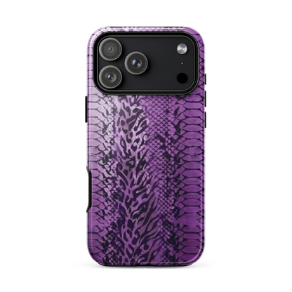 Purple Snake Skin Tough Case for iPhone®