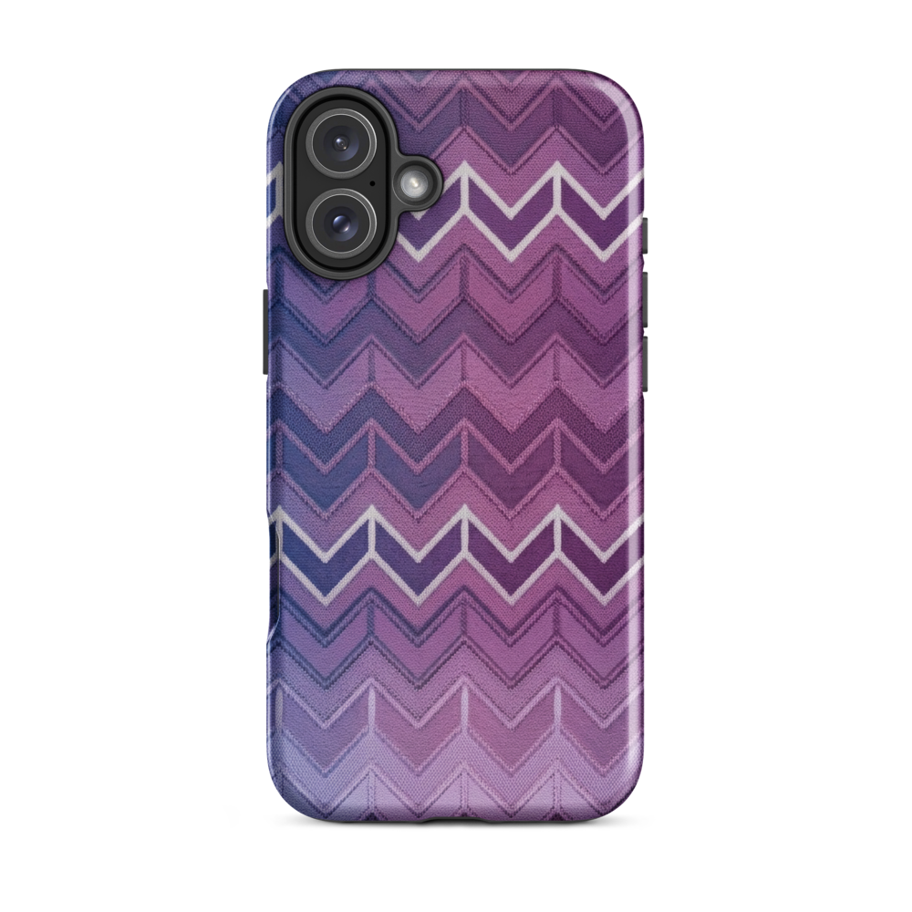 Blue Purple & White Chevron Classic Tough Case for iPhone®