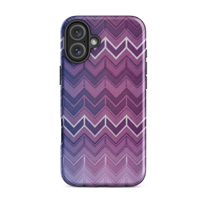 Blue Purple & White Chevron Classic Tough Case for iPhone®