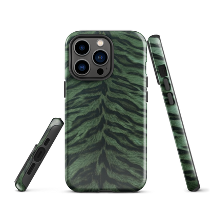 Green Tiger Print Tough Case for iPhone®