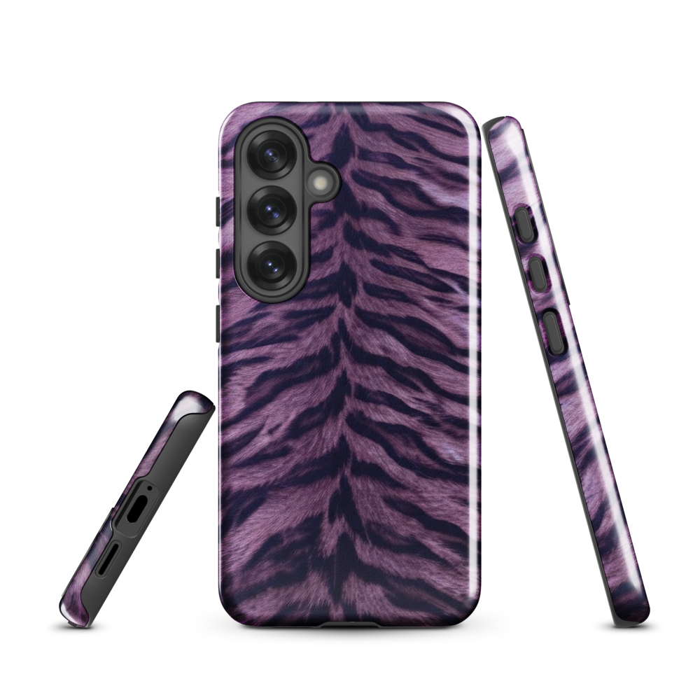 Purple Tiger Print Tough Case for Samsung