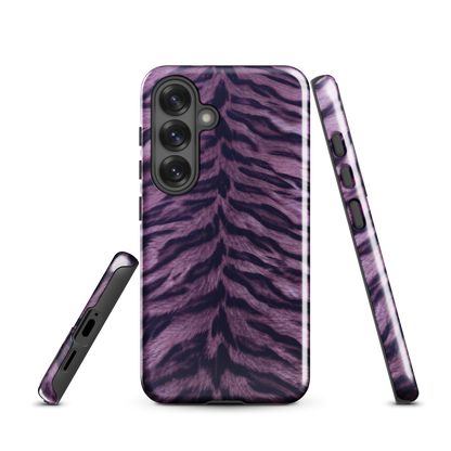 Purple Tiger Print Tough Case for Samsung