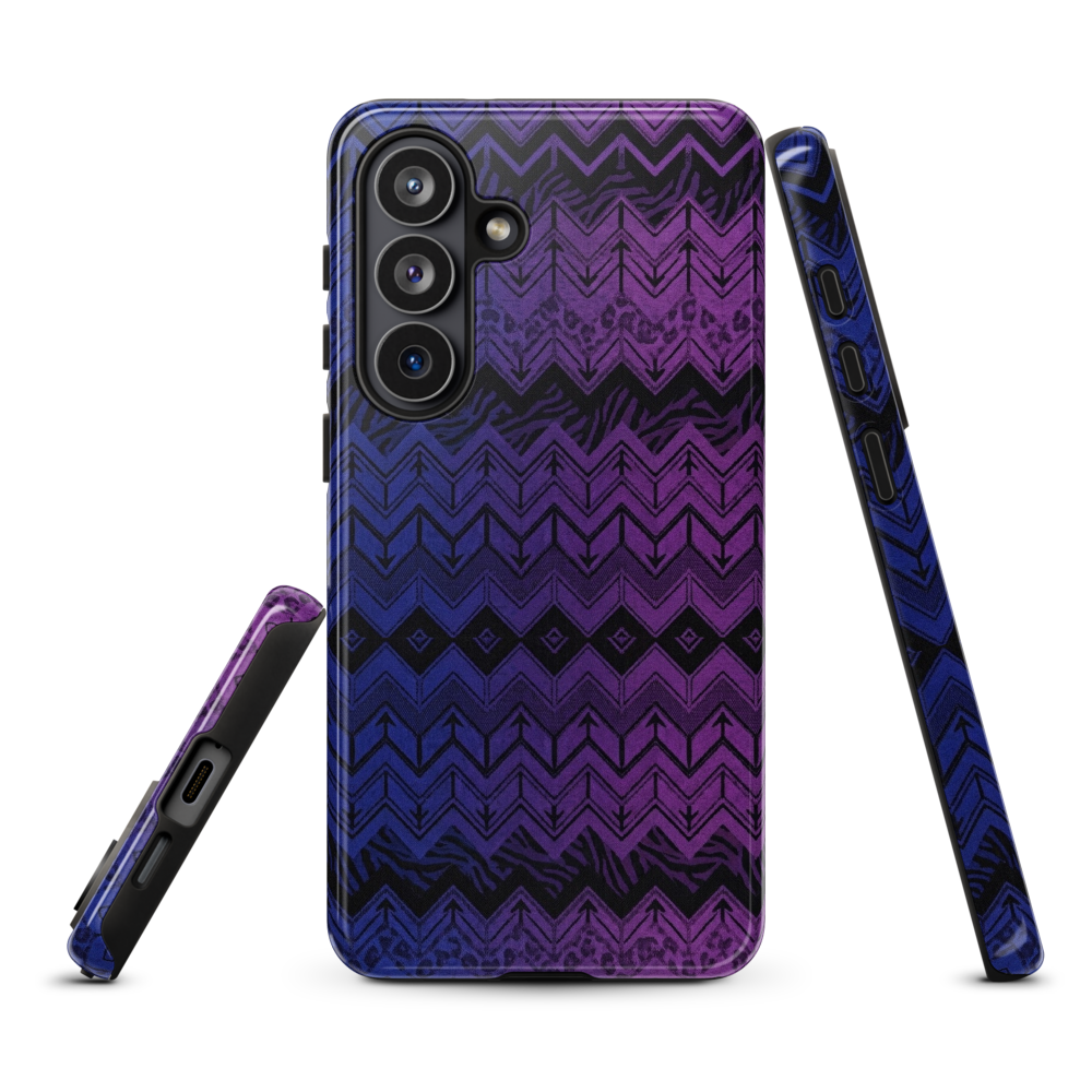 Purple & Blue Chevron Classic Tough Case for Samsung