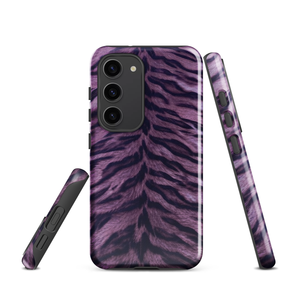 Purple Tiger Print Tough Case for Samsung