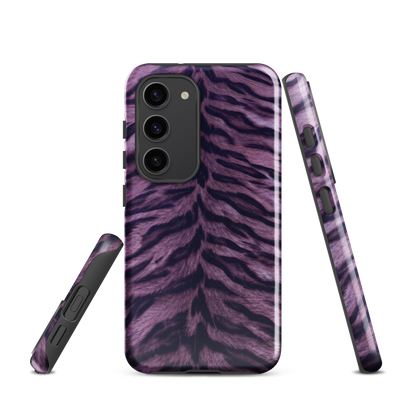 Purple Tiger Print Tough Case for Samsung