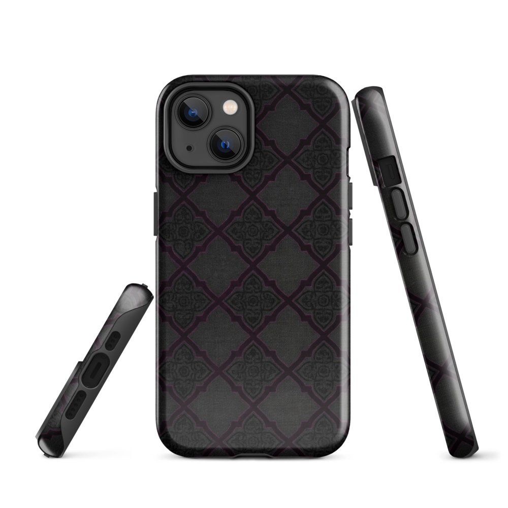 Black and Purple Whimsy Mall Goth Tough Case for iPhone®