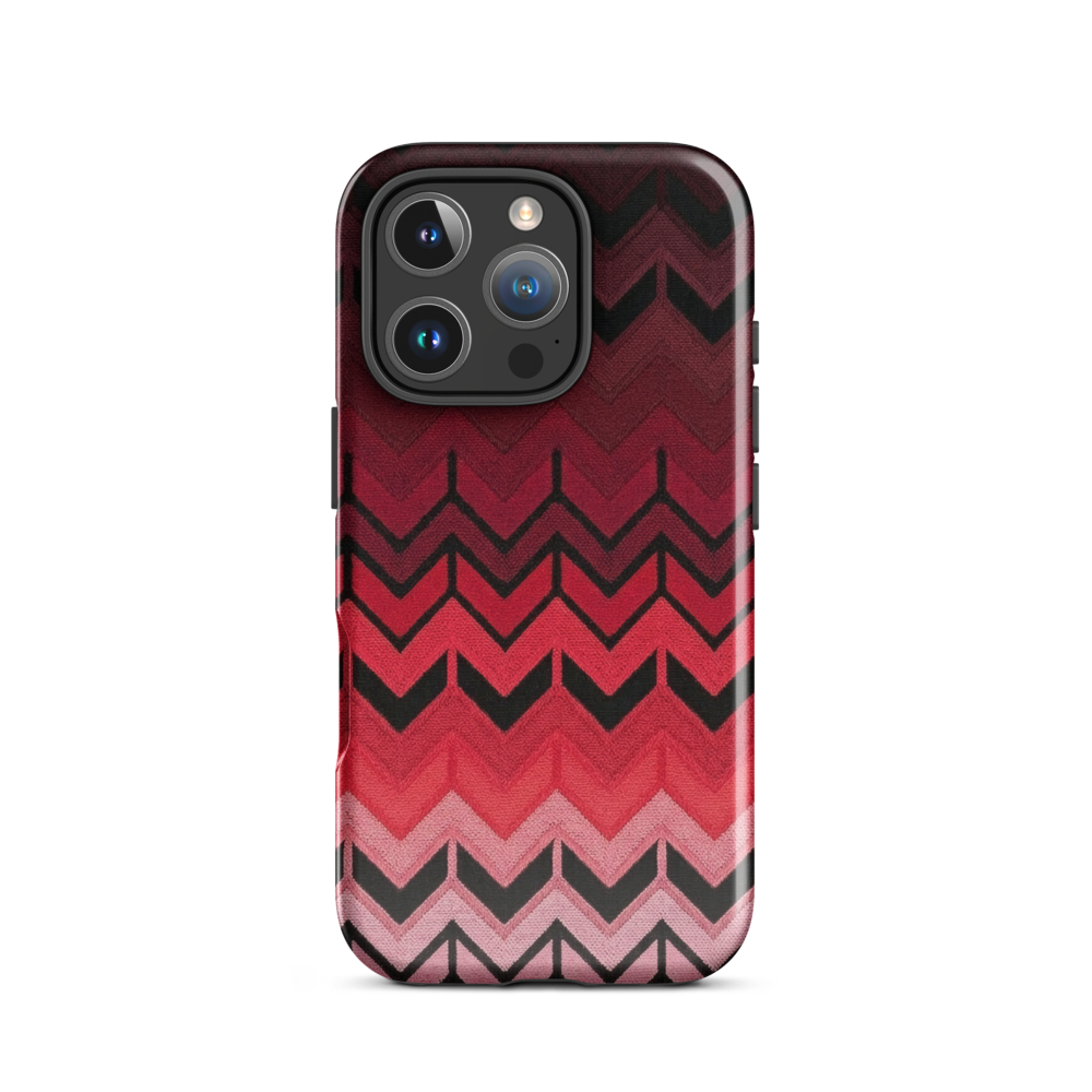 Red Chevron Tough Case for iPhone®