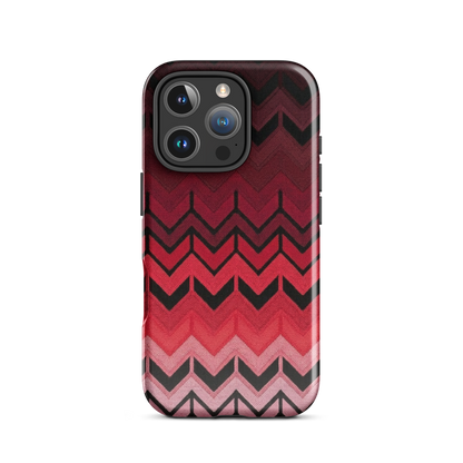 Red Chevron Tough Case for iPhone®