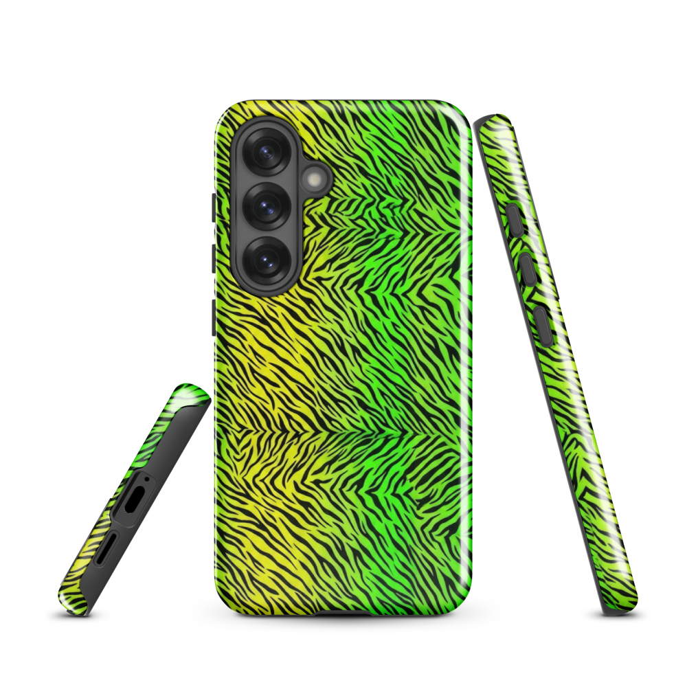 Green & Yellow  Zebra Print Tough Case for Samsung